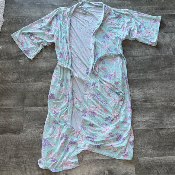 Coco moon Tiare Blooms Mama Robe In Blue robe size XS/S - Picture 2 of 7